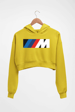 Load image into Gallery viewer, BMW Crop HOODIE FOR WOMEN-Mustard Yellow-Ektarfa.online
