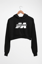 Load image into Gallery viewer, Muscletech Crop HOODIE FOR WOMEN-Black-Ektarfa.online
