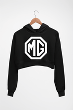 Load image into Gallery viewer, Morris Garages(MG) Crop HOODIE FOR WOMEN-Black-Ektarfa.online
