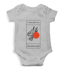 Load image into Gallery viewer, House Targaryen (GOT) Kids Romper For Baby Boy/Girl-0-5 Months(18 Inches)-Grey-Ektarfa.online
