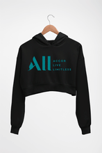 Load image into Gallery viewer, ACCOR LIVE LIMITLESS (ALL) Crop HOODIE FOR WOMEN-Black-Ektarfa.online
