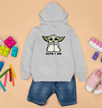 Load image into Gallery viewer, Yoda Star Wars Kids Hoodie for Boy/Girl-Grey-Ektarfa.online
