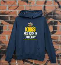 Load image into Gallery viewer, Kings Are Born In January Unisex Hoodie for Men/Women-Navy Blue-Ektarfa.online
