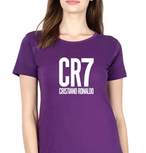 Load image into Gallery viewer, Cristiano Ronaldo CR7 T-Shirt for Women-Purple-Ektarfa.online
