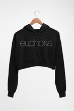 Load image into Gallery viewer, Euphoria Crop HOODIE FOR WOMEN-Black-Ektarfa.online
