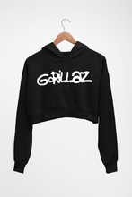 Load image into Gallery viewer, Gorillaz Crop HOODIE FOR WOMEN-Black-Ektarfa.online

