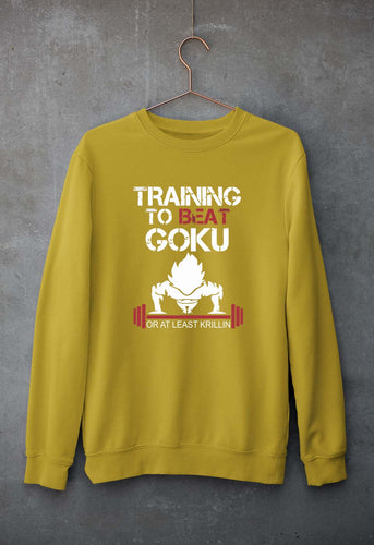 Goku Gym Unisex Sweatshirt for Men/Women-Mustard Yellow-Ektarfa.online
