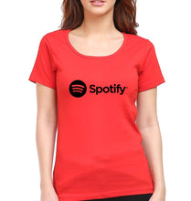 Load image into Gallery viewer, Spotify T-Shirt for Women-Red-Ektarfa.online
