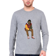 Load image into Gallery viewer, J. Cole Full Sleeves T-Shirt for Men-Grey Melange-Ektarfa.online
