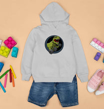 Load image into Gallery viewer, Angry T-Rex Gym Kids Hoodie for Boy/Girl-Grey-Ektarfa.online
