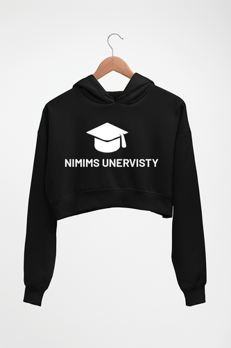 NMIMS Crop HOODIE FOR WOMEN-Black-Ektarfa.online