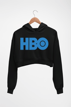 Load image into Gallery viewer, HBO Crop HOODIE FOR WOMEN-Black-Ektarfa.online
