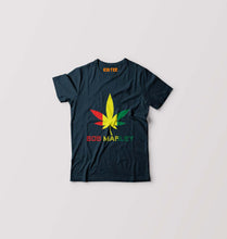 Load image into Gallery viewer, Bob Marley Weed Kids T-Shirt for Boy/Girl-Navy Blue-Ektarfa.online
