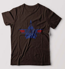 Load image into Gallery viewer, Top Gun T-Shirt for Men-Coffee Brown-Ektarfa.online
