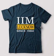 Load image into Gallery viewer, IIM Lucknow T-Shirt for Men-Petrol Blue-Ektarfa.online
