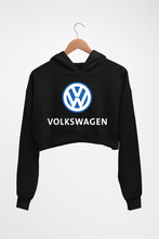 Load image into Gallery viewer, Volkswagen Crop HOODIE FOR WOMEN-Black-Ektarfa.online

