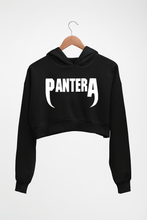 Load image into Gallery viewer, Pantera Crop HOODIE FOR WOMEN-Black-Ektarfa.online
