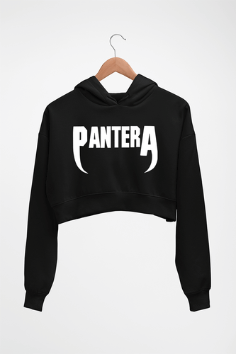 Pantera Crop HOODIE FOR WOMEN-Black-Ektarfa.online
