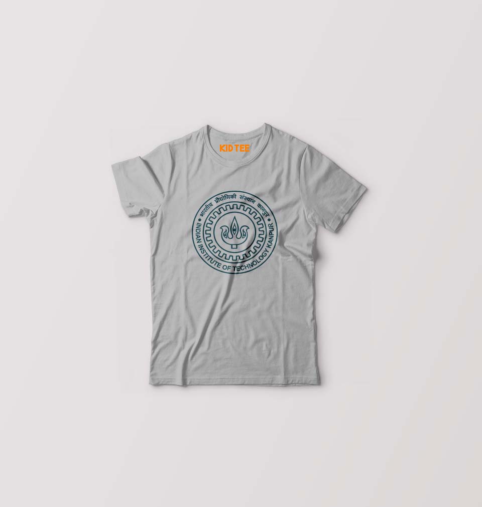 IIT Kanpur Kids T-Shirt for Boy/Girl-Grey-Ektarfa.online