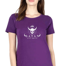 Load image into Gallery viewer, O-Parts Hunter 666 Satan T-Shirt for Women-Purple-Ektarfa.online
