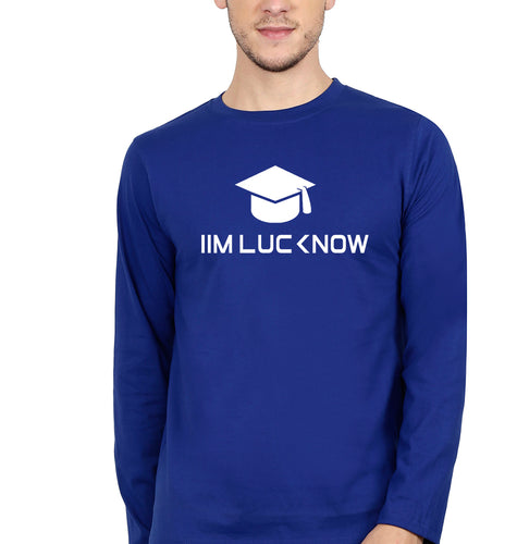 IIM L Lucknow Full Sleeves T-Shirt for Men-Royal Blue-Ektarfa.online