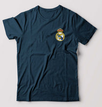 Load image into Gallery viewer, Real Madrid Logo T-Shirt for Men-Petrol Blue-Ektarfa.online
