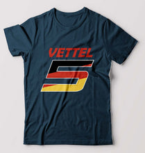 Load image into Gallery viewer, Sebastian Vettel F1 T-Shirt for Men-Petrol Blue-Ektarfa.online
