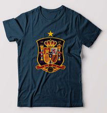 Load image into Gallery viewer, Spain Football T-Shirt for Men-Petrol Blue-Ektarfa.online
