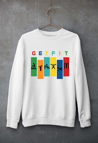 Gym Unisex Sweatshirt for Men/Women-White-Ektarfa.online