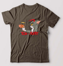 Load image into Gallery viewer, Tom and Jerry T-Shirt for Men-Olive Green-Ektarfa.online
