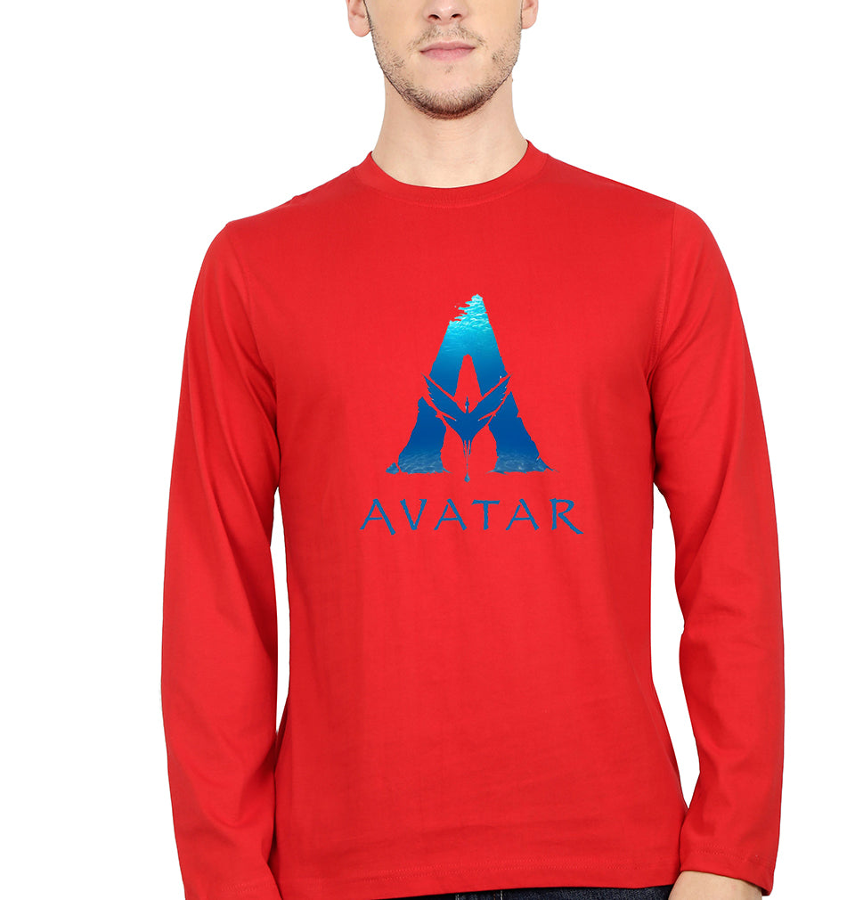 Avatar Full Sleeves T-Shirt for Men-Red-Ektarfa.online