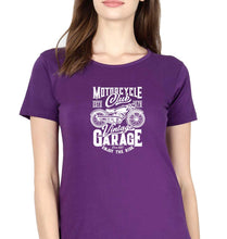 Load image into Gallery viewer, Motorcycle T-Shirt for Women-Purple-Ektarfa.online

