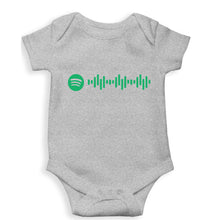 Load image into Gallery viewer, Spotify Kids Romper For Baby Boy/Girl-0-5 Months(18 Inches)-Grey-Ektarfa.online
