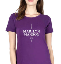 Load image into Gallery viewer, Marilyn Manson T-Shirt for Women-Purple-Ektarfa.online
