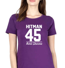 Load image into Gallery viewer, Rohit Sharma T-Shirt for Women-Purple-Ektarfa.online
