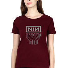 Load image into Gallery viewer, Nine Inch Nails T-Shirt for Women-Maroon-Ektarfa.online

