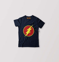 Load image into Gallery viewer, Flash Superhero Kids T-Shirt for Boy/Girl-Navy Blue-Ektarfa.online
