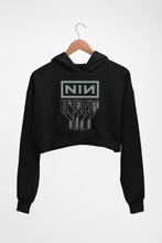 Load image into Gallery viewer, Nine Inch Nails Crop HOODIE FOR WOMEN-Black-Ektarfa.online
