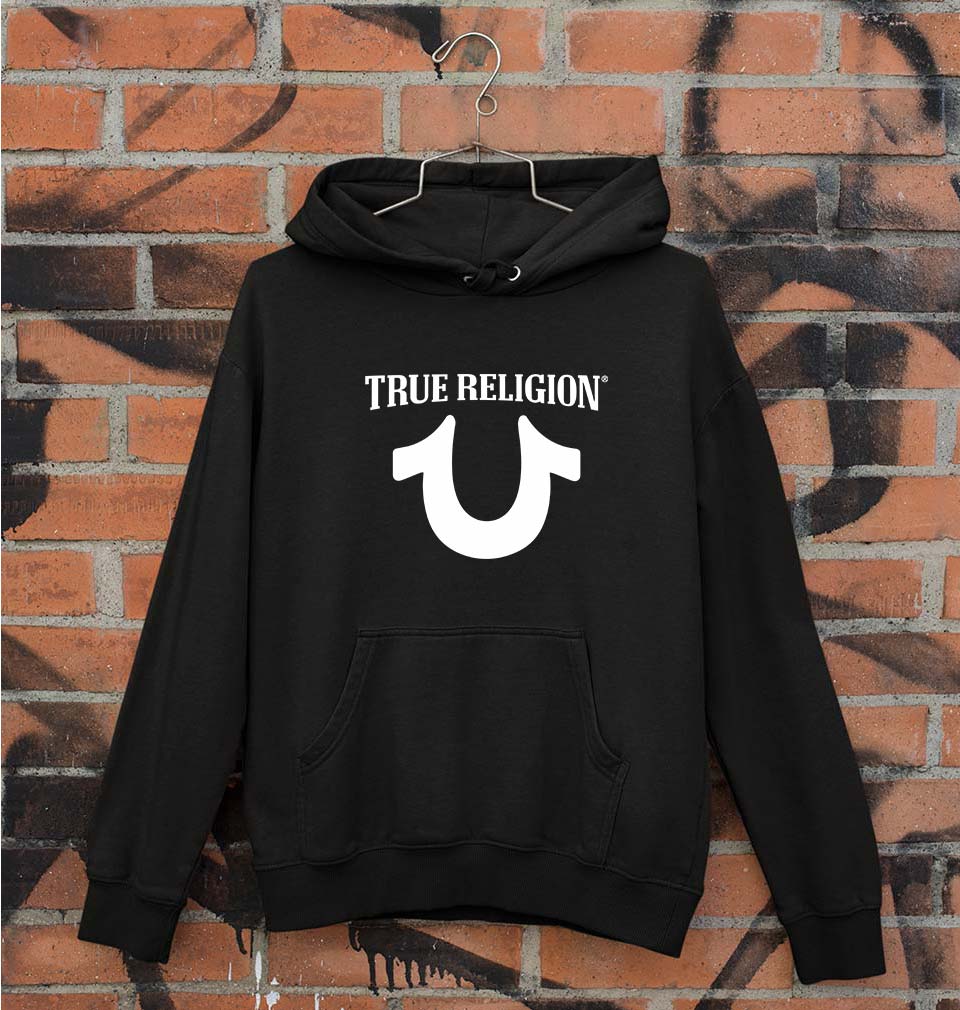 True Religion Unisex Hoodie for Men/Women-Black-Ektarfa.online