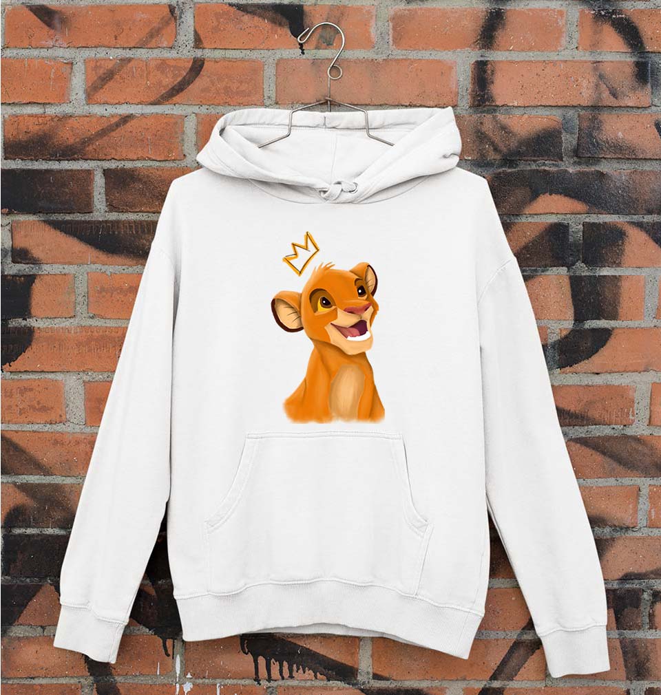 Lion King Simba Unisex Hoodie for Men/Women-White-Ektarfa.online