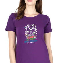 Load image into Gallery viewer, Billard Pool T-Shirt for Women-Purple-Ektarfa.online
