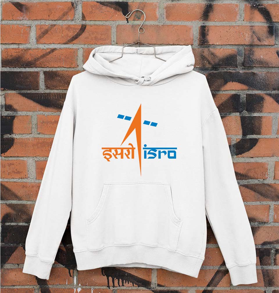 Isro Unisex Hoodie for Men/Women-White-Ektarfa.online