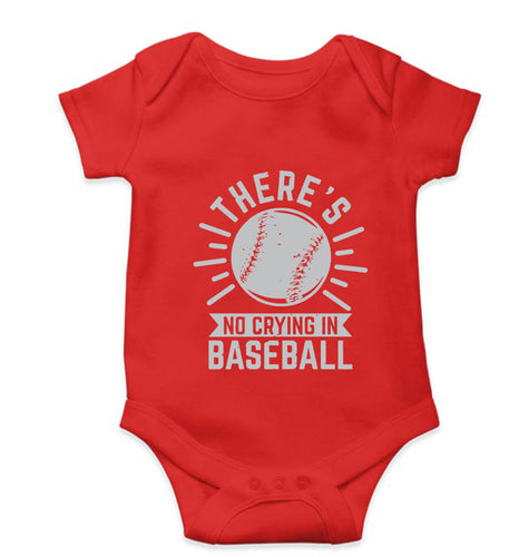 Baseball Kids Romper Kids Romper For Baby Boy/Girl-0-5 Months(18 Inches)-RED-Ektarfa.online