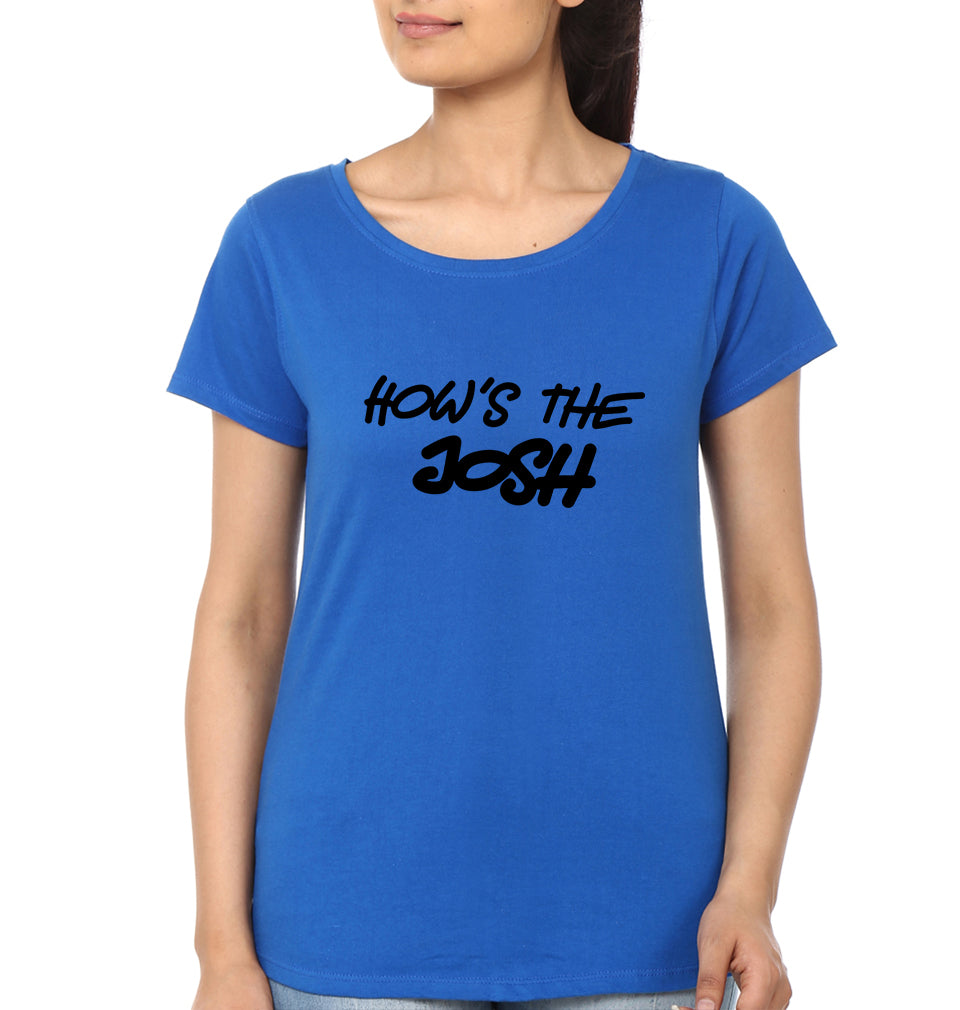 How's The Josh T-Shirt for Women-Royal Blue-Ektarfa.online