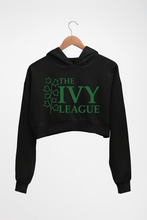Load image into Gallery viewer, Ivy League Crop HOODIE FOR WOMEN-Black-Ektarfa.online

