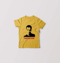 Load image into Gallery viewer, Sheldon Cooper That&#39;s My Spot Kids T-Shirt for Boy/Girl-Golden Yellow-Ektarfa.online
