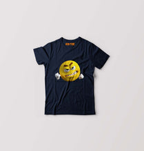Load image into Gallery viewer, Angry Emoji Kids T-Shirt for Boy/Girl-Navy Blue-Ektarfa.online
