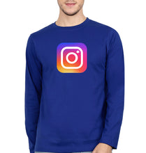 Load image into Gallery viewer, Instagram Full Sleeves T-Shirt for Men-Royal Blue-Ektarfa.online
