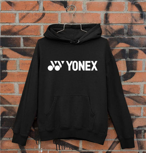 Yonex Unisex Hoodie for Men/Women-S(40 Inches)-Black-Ektarfa.online