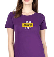 Load image into Gallery viewer, Share Market(Stock Market) T-Shirt for Women-Purple-Ektarfa.online

